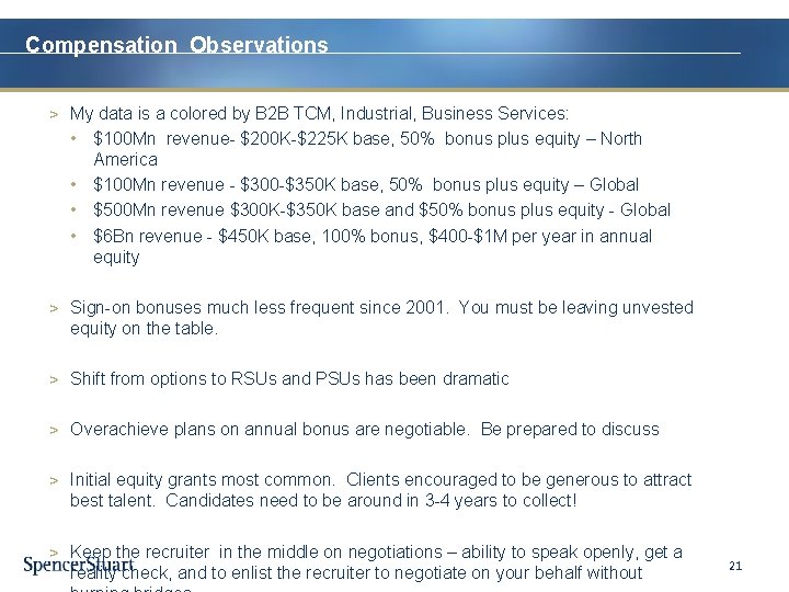 Compensation Observations > My data is a colored by B 2 B TCM, Industrial,