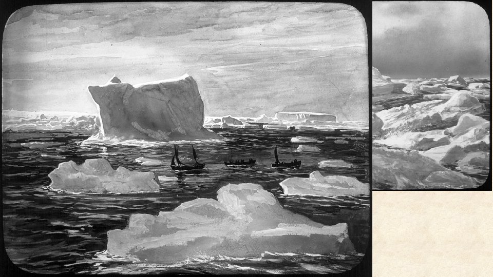 For five days, the men rowed and sailed the boats across the sea dotted