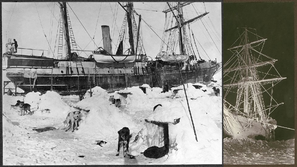 The ship drifted with the sea-ice northwards, away from where they wanted to go.