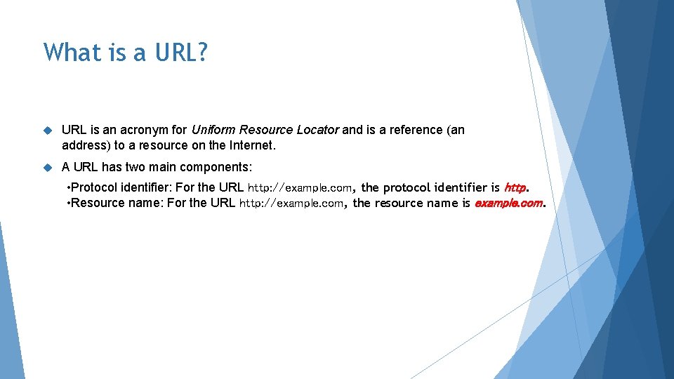 What is a URL? URL is an acronym for Uniform Resource Locator and is What is a URL? URL is an acronym for Uniform Resource Locator and is