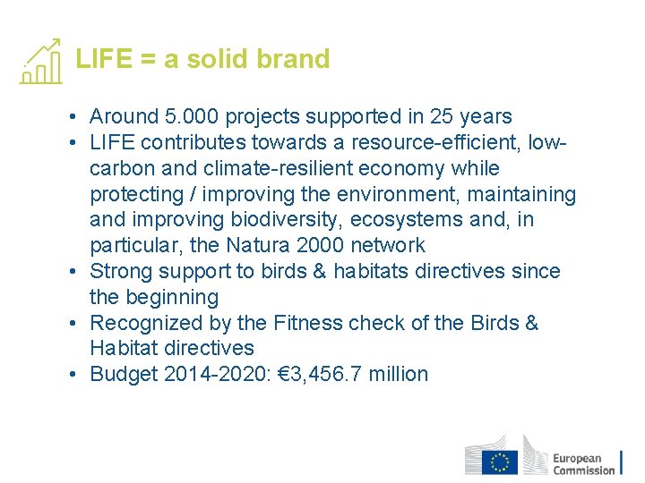 LIFE = a solid brand • Around 5. 000 projects supported in 25 years