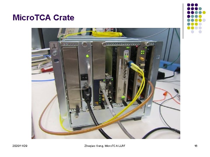 Micro. TCA Crate 2020/11/29 Zheqiao Geng, Micro. TCA LLRF 16 