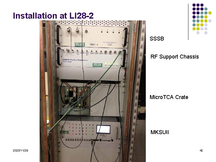 Installation at LI 28 -2 SSSB RF Support Chassis Micro. TCA Crate MKSUII 2020/11/29