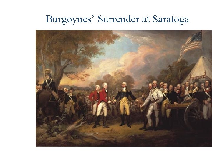 Burgoynes’ Surrender at Saratoga 