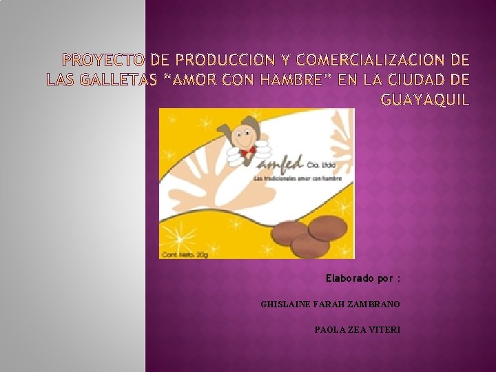 Elaborado por : GHISLAINE FARAH ZAMBRANO PAOLA ZEA VITERI 