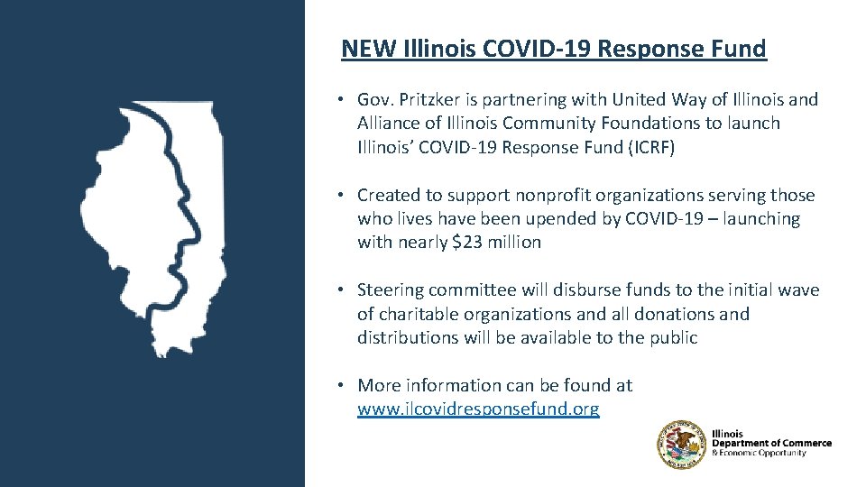 NEW Illinois COVID-19 Response Fund • Gov. Pritzker is partnering with United Way of