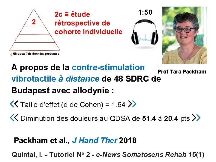 2 2 c ≡ étude rétrospective de cohorte individuelle 1: 50 A propos de