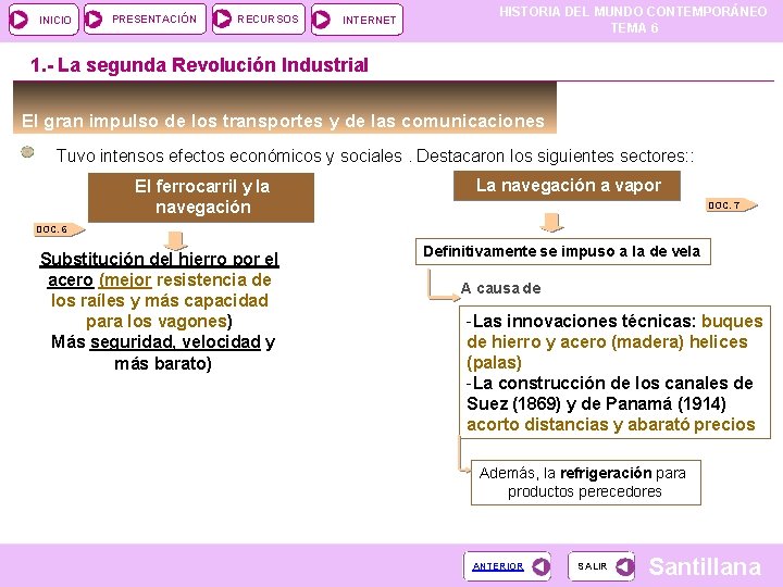 INICIO PRESENTACIÓN RECURSOS INTERNET HISTORIA DEL MUNDO CONTEMPORÁNEO TEMA 6 1. - La segunda INICIO PRESENTACIÓN RECURSOS INTERNET HISTORIA DEL MUNDO CONTEMPORÁNEO TEMA 6 1. - La segunda