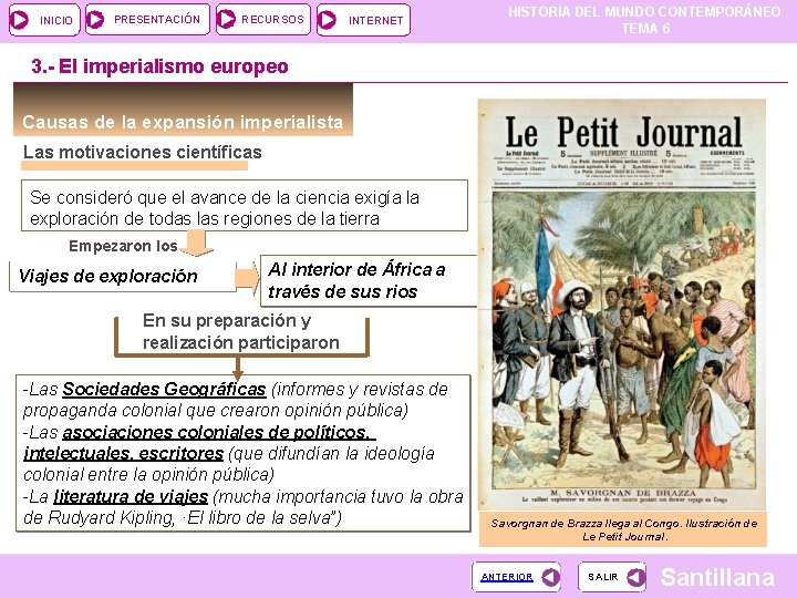 INICIO PRESENTACIÓN RECURSOS INTERNET HISTORIA DEL MUNDO CONTEMPORÁNEO TEMA 6 3. - El imperialismo INICIO PRESENTACIÓN RECURSOS INTERNET HISTORIA DEL MUNDO CONTEMPORÁNEO TEMA 6 3. - El imperialismo