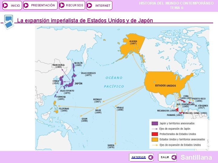 INICIO PRESENTACIÓN RECURSOS INTERNET HISTORIA DEL MUNDO CONTEMPORÁNEO TEMA 6 La expansión imperialista de INICIO PRESENTACIÓN RECURSOS INTERNET HISTORIA DEL MUNDO CONTEMPORÁNEO TEMA 6 La expansión imperialista de