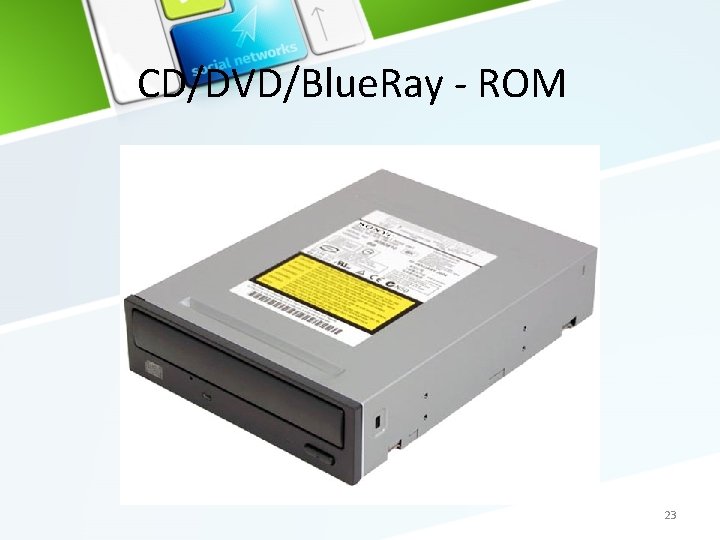 CD/DVD/Blue. Ray - ROM 23 