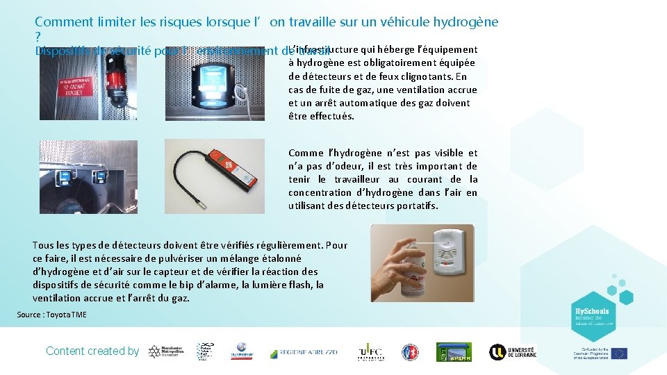 Comment limiter les risques lorsque l’on travaille sur un véhicule hydrogène ? L’infrastructure qui