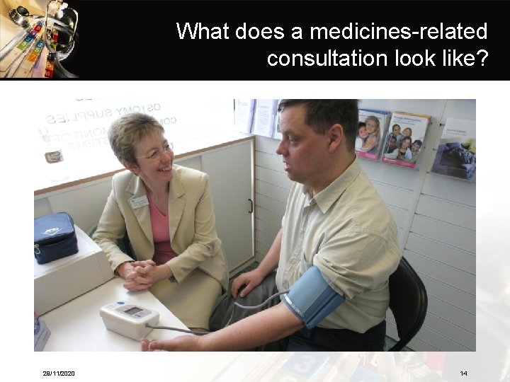 What does a medicines-related consultation look like? 29/11/2020 14 