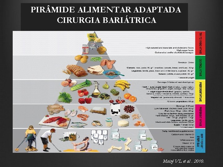 PIR MIDE ALIMENTAR ADAPTADA CIRURGIA BARIÁTRICA Moizé VL et al. 2010. 