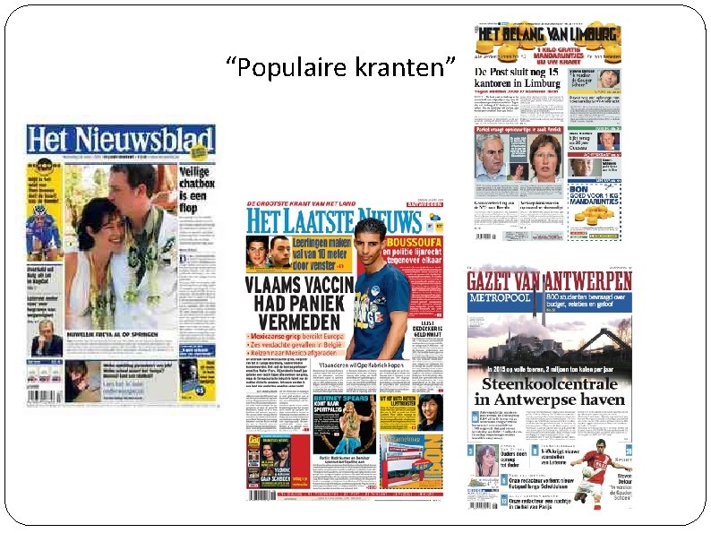 “Populaire kranten” 