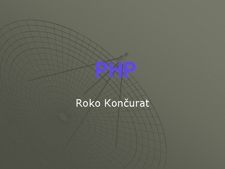 PHP Roko Končurat 