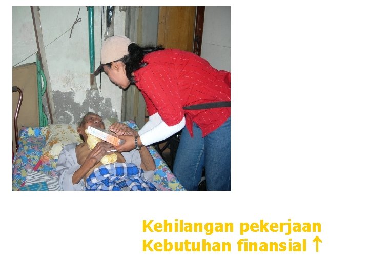 Kehilangan pekerjaan Kebutuhan finansial 