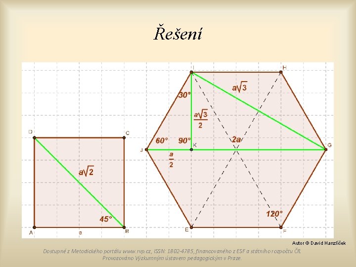 Řešení Autor © David Hanzlíček Dostupné z Metodického portálu www. rvp. cz, ISSN: 1802