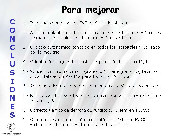 CNCER DE MAMA Diagnstico y tratamiento en Nuestra
