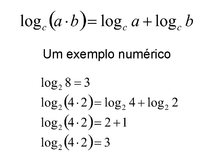 Um exemplo numérico 