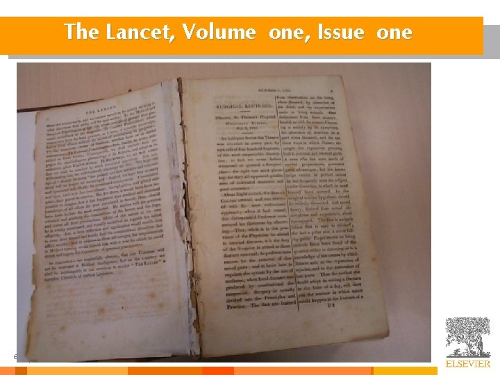 The Lancet, Volume one, Issue one 6 The Lancet, Volume one, Issue one 6
