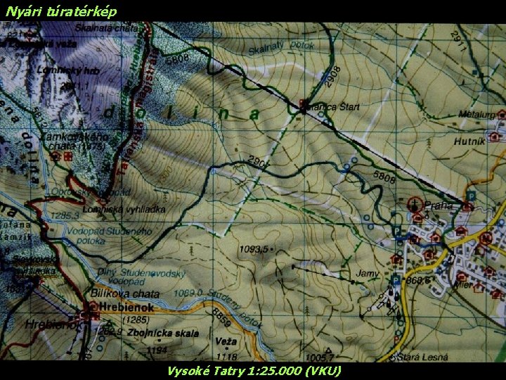 Nyári túratérkép Vysoké Tatry 1: 25. 000 (VKU) 