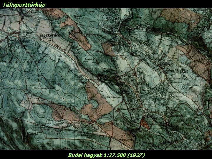 Télisporttérkép Budai hegyek 1: 37. 500 (1927) 