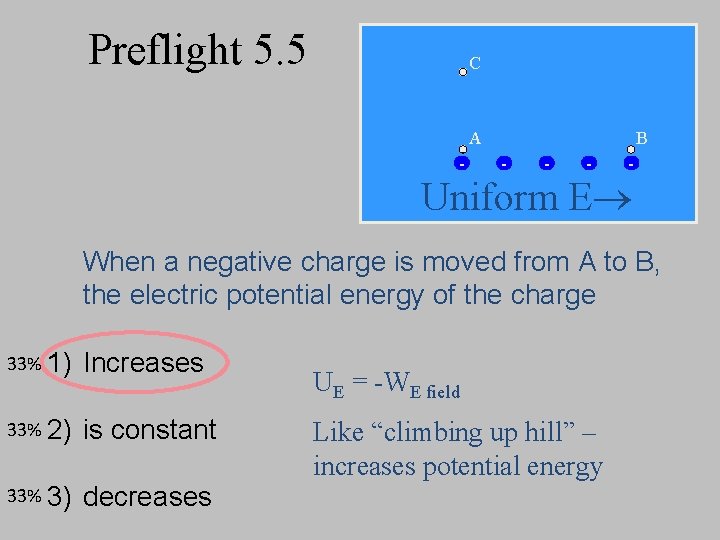 Preflight 5. 5 C A - B - - Uniform E When a negative