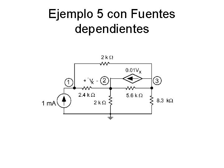 Ejemplo 5 con Fuentes dependientes 