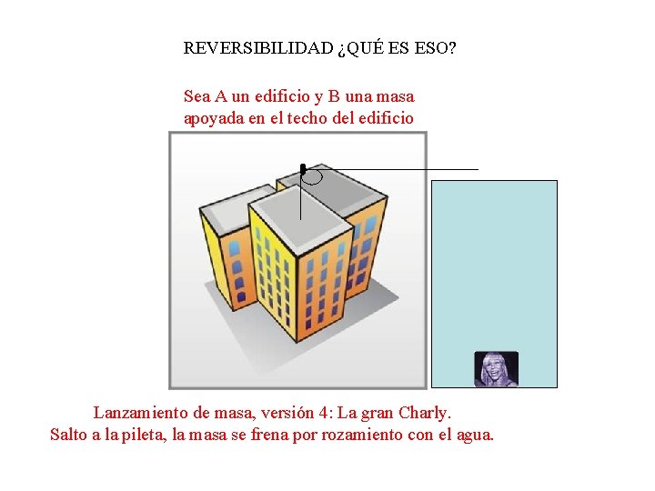 REVERSIBILIDAD ¿QUÉ ES ESO? Sea A un edificio y B una masa apoyada en