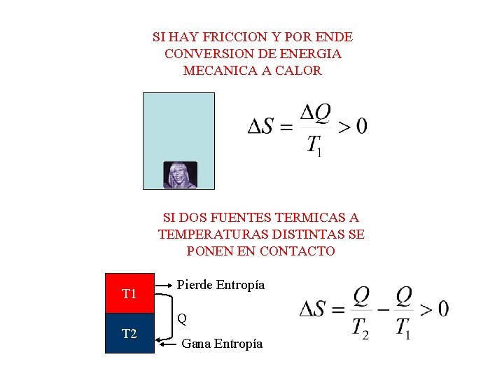 SI HAY FRICCION Y POR ENDE CONVERSION DE ENERGIA MECANICA A CALOR SI DOS