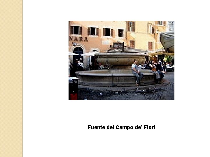 Fuente del Campo de’ Fiori 