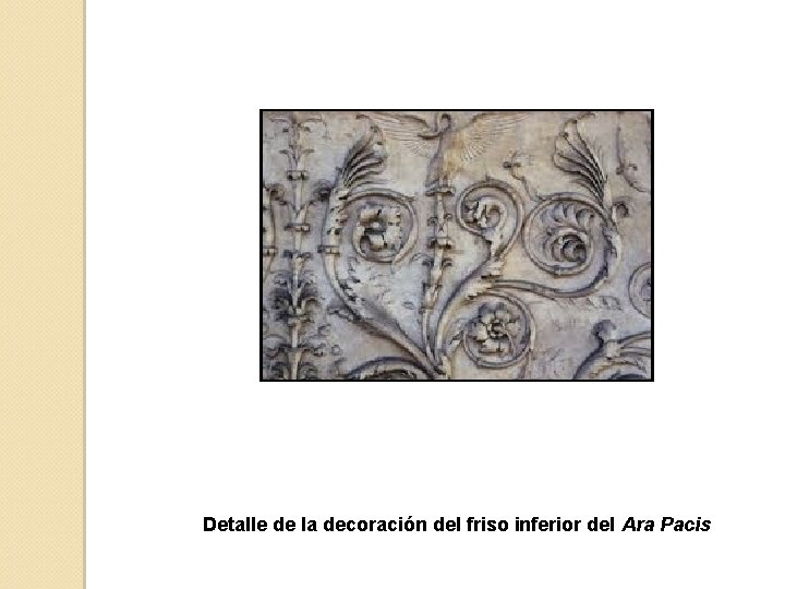 Detalle de la decoración del friso inferior del Ara Pacis 