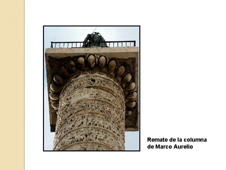 Remate de la columna de Marco Aurelio 