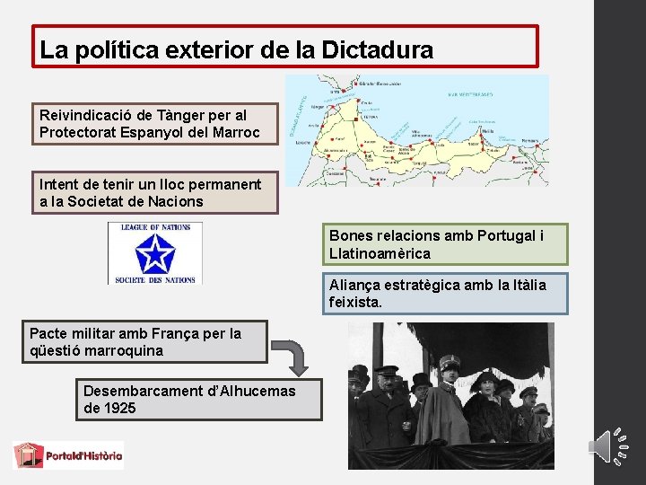 La política exterior de la Dictadura Reivindicació de Tànger per al Protectorat Espanyol del