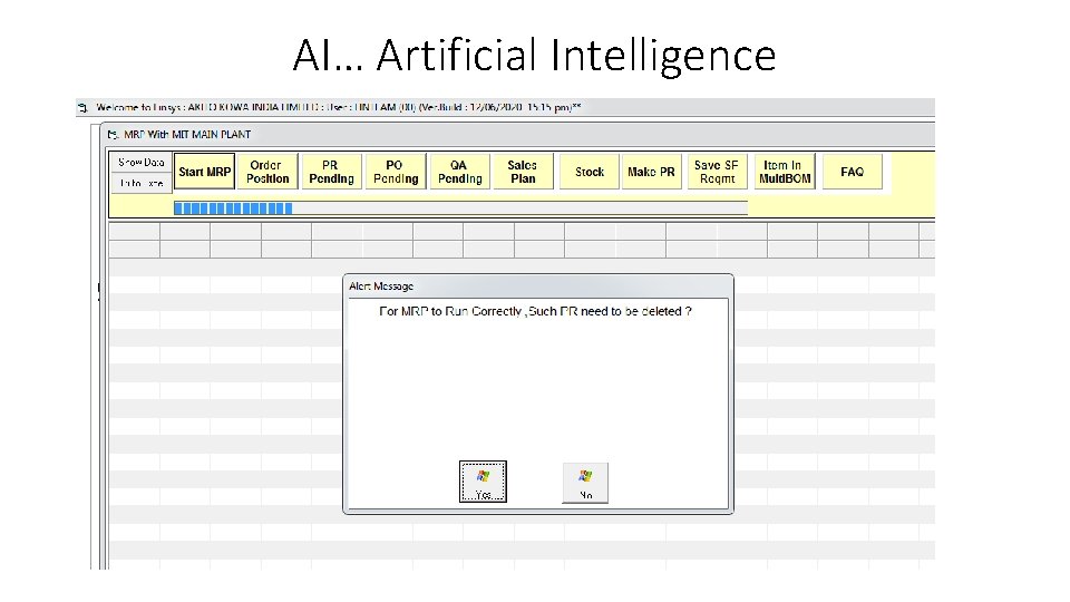 AI… Artificial Intelligence 