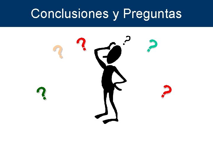 Conclusiones y Preguntas ? ? ? 