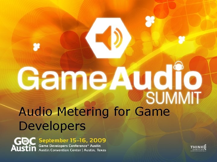 Audio Metering for Game Developers 