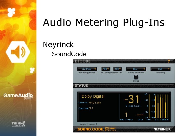 Audio Metering Plug-Ins Neyrinck Sound. Code 