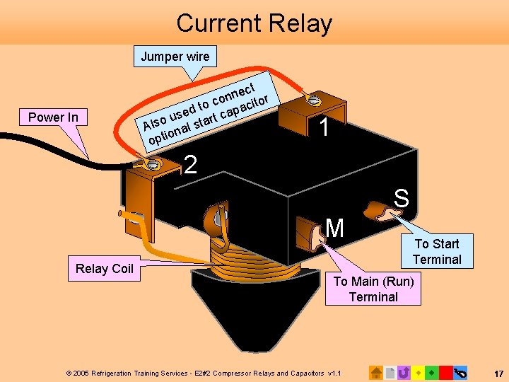 Current Relay Jumper wire Power In ect n n co itor o c t