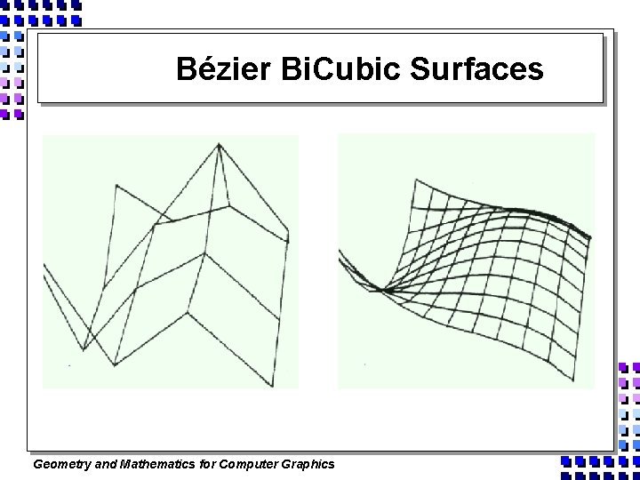 Bézier Bi. Cubic Surfaces Geometry and Mathematics for Computer Graphics 