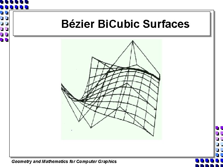 Bézier Bi. Cubic Surfaces Geometry and Mathematics for Computer Graphics 