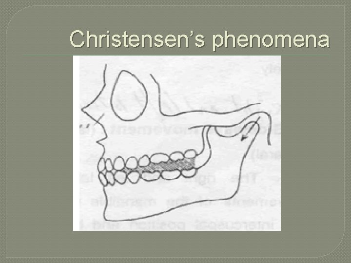 Christensen’s phenomena 