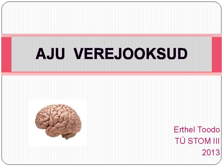 AJU VEREJOOKSUD Erthel Toodo TÜ STOM III 2013 