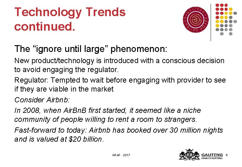 Technology Trends continued. The “ignore until large” phenomenon: New product/technology is introduced with a