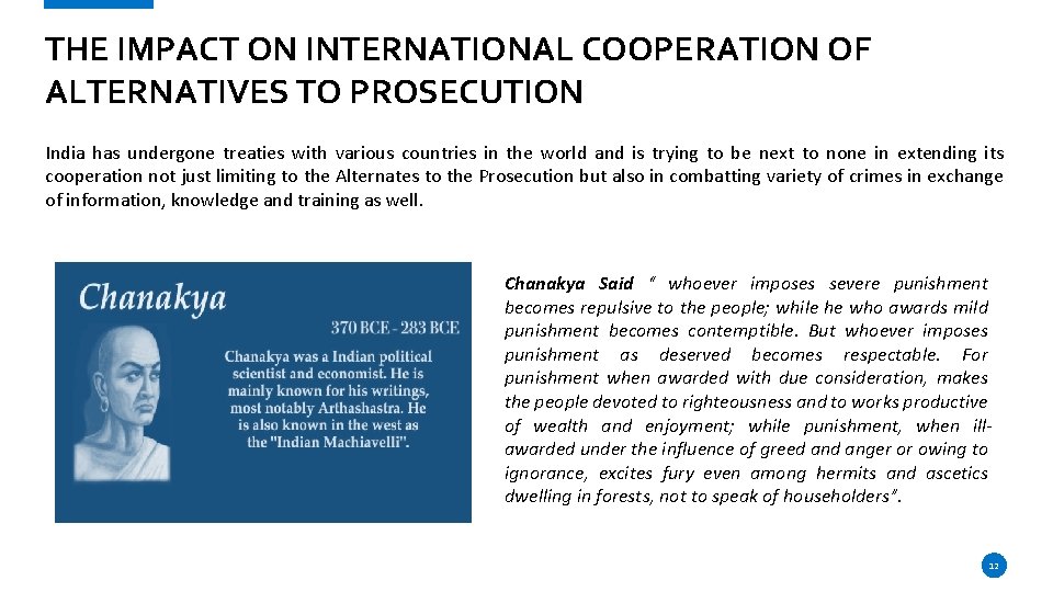 THE IMPACT OF ALTERNATIVES TO PROSECUTION ON INTERNATIONAL