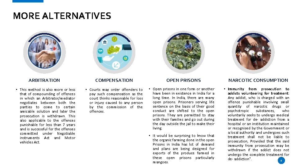 THE IMPACT OF ALTERNATIVES TO PROSECUTION ON INTERNATIONAL