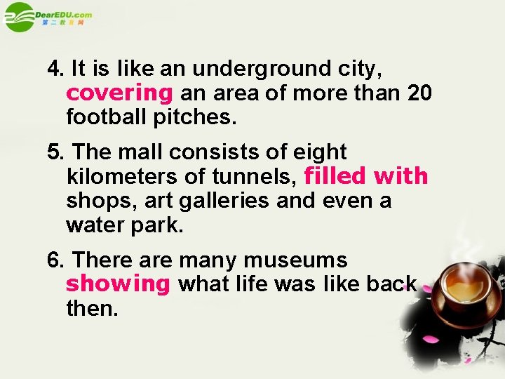 4. It is like an underground city, covering an area of more than 20