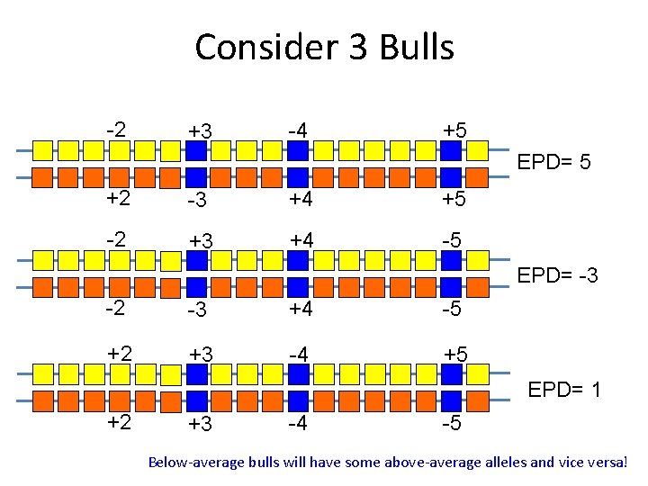 Consider 3 Bulls -2 +3 -4 +5 EPD= 5 +2 -3 +4 +5 -2