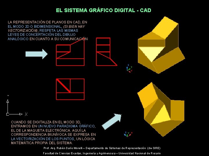 EL SISTEMA GRÁFICO DIGITAL - CAD LA REPRESENTACIÓN DE PLANOS EN CAD, EN EL